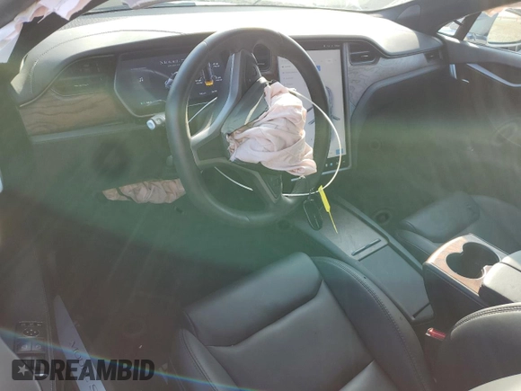 2021 Tesla Model S Long Range Plus with VIN 5YJSA1E20MF425022, listed as a Copart auction lot 46169645 with 16,786 mi miles and Salvage title. Bid and sale history available at DreamBid. Image 8.