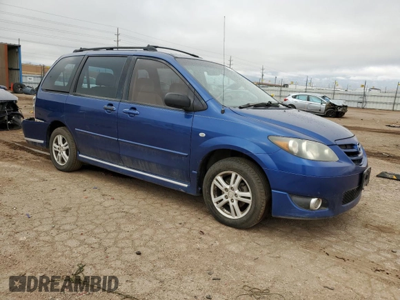 2004 Mazda MPV ES with VIN JM3LW28J940519890, listed as a Copart auction lot 51240135 with 245,643 mi miles and Salvage Title. Bid and sale history available at carsss.com. Image 4.