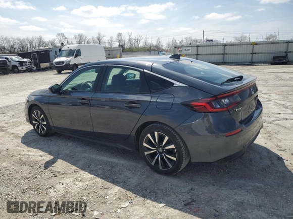 2024 Honda Civic EX-L z VIN 19XFL1H78RE000339, wystawiony jako Copart lot #51542045 z przebiegiem 10 939 mil mil oraz Szkoda całkowita • Salvage title. Historia ofert i sprzedaży dostępna na DreamBid. Obrazek 2.