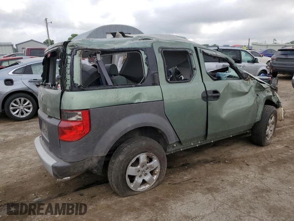 2003 Honda Element EX с VIN 5J6YH28513L012789, выставлен на аукционе Copart как лот 57359825 с пробегом Не указан миль и Списание • Salvage title. История ставок и продаж доступна на DreamBid. Изображение 3.