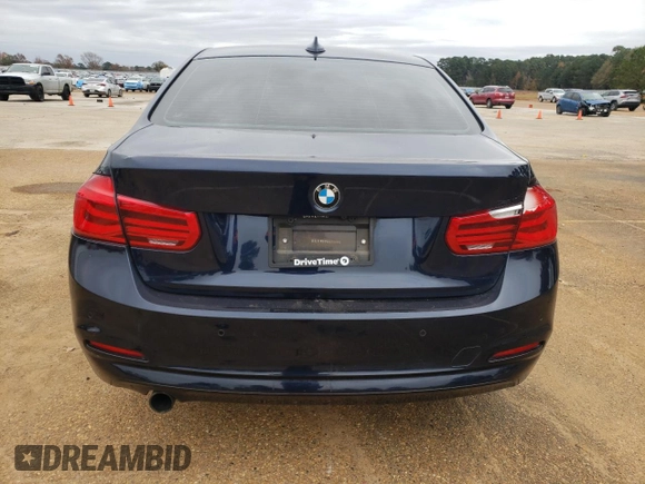2017 BMW 3 Series 320i with VIN WBA8E1G30HNU16216, listed as a Copart auction lot 84441974 with 0 mi miles and Salvage Title. Bid and sale history available at carsss.com. Image 6.