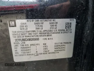 2011 GMC Terrain SLE-1 with VIN 2CTFLRECXB6265693, listed as a Copart auction lot 51833825 with 195,674 mi miles and Clean title. Bid and sale history available at DreamBid. Image 13.
