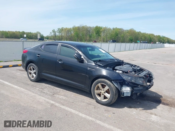 2013 Kia Optima LX with VIN 5XXGM4A72DG094053, listed as a IAAI auction lot 42095069 with 141,409 mi miles. Bid and sale history available at carsss.com. Image 1.