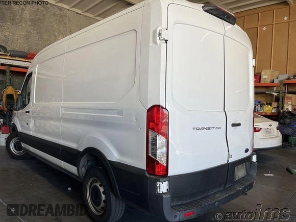 2021 Ford Transit Cargo with VIN 1FTBR1C81MKA05708, listed as a IAAI auction lot 42762772 with 67,631 mi miles and . Bid and sale history available at DreamBid. Image 11.