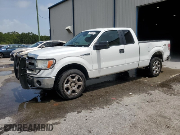 2014 Ford F-150 XL with VIN 1FTFX1EF4EFB48505, listed as a Copart auction lot 58985655 with 195,068 mi miles and Salvage title. Bid and sale history available at DreamBid. Image 1.