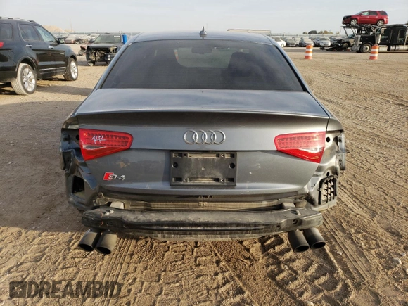 2013 Audi S4 Premium Plus with VIN WAUBGAFL0DA055122, listed as a Copart auction lot 76741884 with 52,248 mi miles and Salvage Title. Bid and sale history available at carsss.com. Image 6.