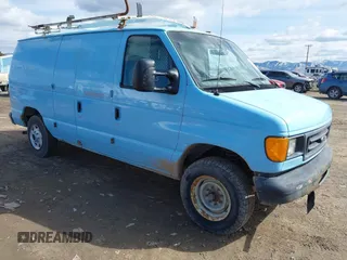 2007 Ford Econoline Cargo Commercial with VIN 1FTNE14W77DA47900, listed as a IAAI auction lot 41566723 with 154,711 mi miles and . Bid and sale history available at DreamBid. Image 1.
