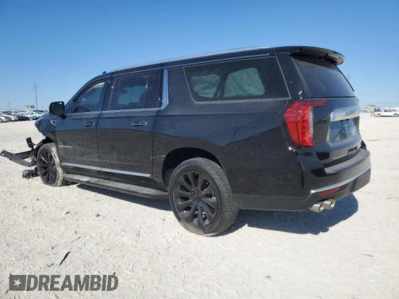 2023 GMC Yukon XL Denali with VIN 1GKS1JKL6PR156010, listed as a Copart auction lot 41768305 with 25,680 mi miles and Salvage Title. Bid and sale history available at carsss.com. Image 2.