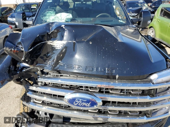 2024 Ford Super Duty F-250 SRW XL with VIN 1FT8W2BM5RED95693, listed as a Copart auction lot 89387805 with 12,322 mi miles and Salvage Title. Bid and sale history available at carsss.com. Image 13.