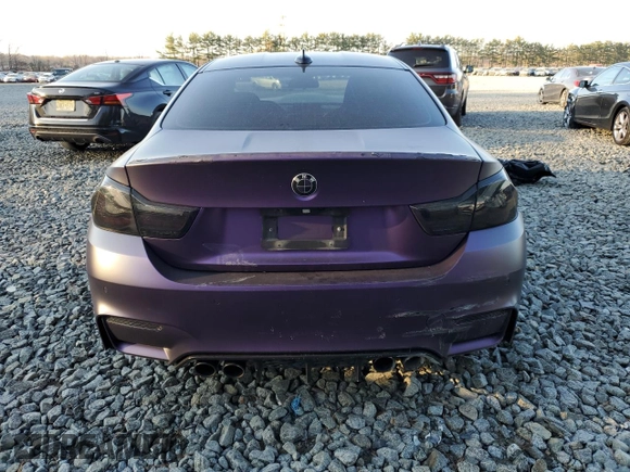 2020 BMW M4 with VIN WBS4Y9C01LFH98757, listed as a Copart auction lot 68158332 with 25,965 mi miles. Bid and sale history available at carsss.com. Image 6.