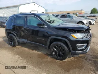 2018 Jeep Compass Limited with VIN 3C4NJDCB2JT361872, listed as a Copart auction lot 64197225 with Not provided miles and Salvage title. Bid and sale history available at DreamBid. Image 4.