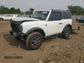 2021 Ford Bronco z VIN 1FMDE5AP9MLB01971, wystawiony jako Copart lot #60787155 z przebiegiem 35 097 mil mil oraz Szkoda całkowita • Salvage title. Historia ofert i sprzedaży dostępna na DreamBid. Obrazek 1.