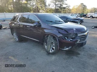 2018 Chevrolet Traverse Premier with VIN 1GNERKKW9JJ277127, listed as a Copart auction lot 49615235 with 142,383 mi miles and Non Repairable. Bid and sale history available at carsss.com. Image 4.
