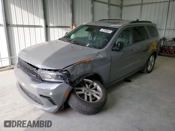 2023 Dodge Durango GT Plus с VIN 1C4RDHDG9PC616564, выставлен на аукционе Copart как лот 44012755 с пробегом 49 976 миль миль и Списание • Salvage title. История ставок и продаж доступна на DreamBid. Изображение 1.