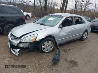 2005 Honda Accord LX with VIN 1HGCM663X5A069934, listed as a IAAI auction lot 41231379 with 191,556 mi miles and . Bid and sale history available at DreamBid. Image 18.