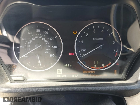 2017 BMW X1 xDrive28i z VIN WBXHT3C32H5F73536, wystawiony jako Copart lot #58431875 z przebiegiem 108 549 mil mil oraz Szkoda całkowita • Salvage title. Historia ofert i sprzedaży dostępna na DreamBid. Obrazek 9.