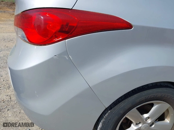 2012 Hyundai Elantra GLS with VIN 5NPDH4AE1CH097812, listed as a IAAI auction lot 42070612 with 114,799 mi miles. Bid and sale history available at carsss.com. Image 12.
