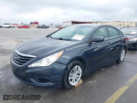 2011 Hyundai Sonata GLS PZEV with VIN 5NPEB4AC9BH229671, listed as a IAAI auction lot 41379055 with 177,319 mi miles. Bid and sale history available at carsss.com. Image 2.