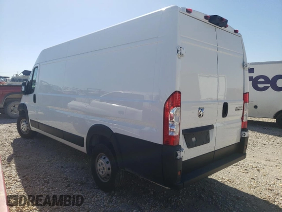 2023 Ram ProMaster Cargo with VIN 3C6MRVJG0PE501012, listed as a Copart auction lot 46146265 with 18,666 mi miles and Salvage Title. Bid and sale history available at DreamBid. Image 2.