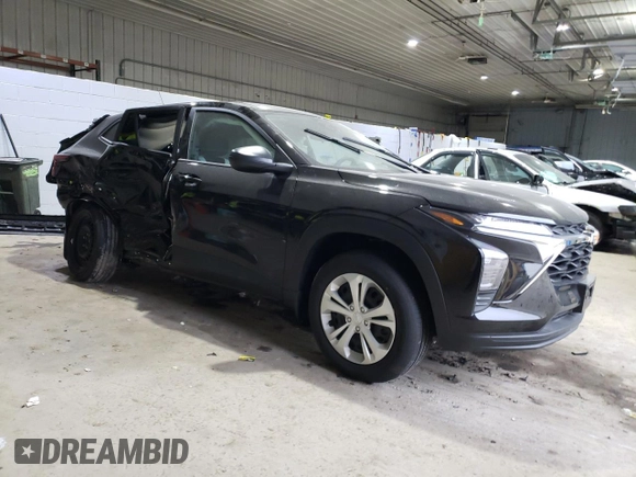 2025 Chevrolet Trax LS with VIN KL77LFEP0SC094524, listed as a Copart auction lot 83878824 with Not Provided miles and Salvage Title. Bid and sale history available at DreamBid. Image 4.