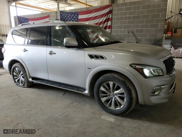 2016 Infiniti QX80 with VIN JN8AZ2NEXG9120652, listed as a Copart auction lot 52753415 with 212,143 mi miles and Clean Title. Bid and sale history available at carsss.com. Image 4.