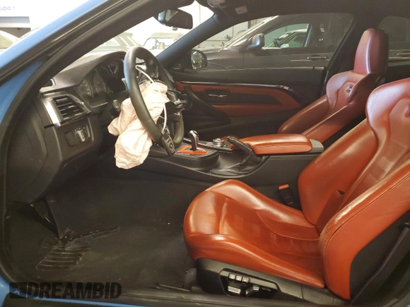 2018 BMW M4 with VIN WBS4Y9C56JAC86367, listed as a Copart auction lot 54995374 with 85,280 mi miles and Salvage Title. Bid and sale history available at carsss.com. Image 7.