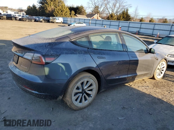 2023 Tesla Model 3 Long Range with VIN 5YJ3E1EB3PF703943, listed as a Copart auction lot 46411505 with Not Provided miles and Salvage Title. Bid and sale history available at DreamBid. Image 3.