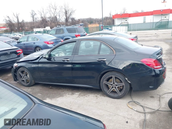 2018 Mercedes-Benz C 43 AMG with VIN 55SWF6EB9JU248383, listed as a IAAI auction lot 41226587 with 125,676 mi miles and . Bid and sale history available at carsss.com. Image 15.