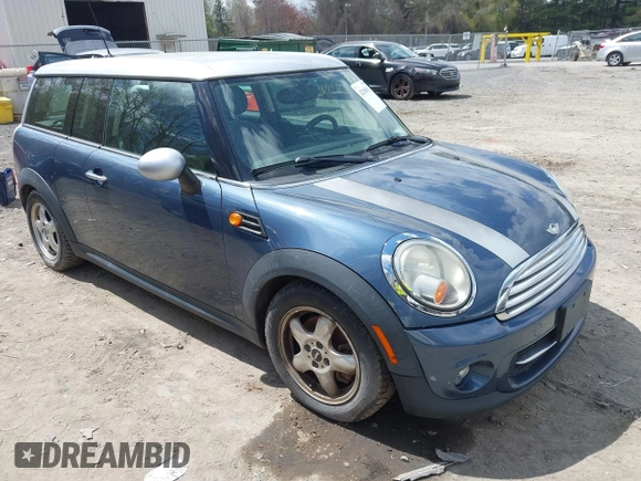 2011 MINI Clubman with VIN WMWZF3C57BTX81693, listed as a IAAI auction lot 42188813 with 86,533 mi miles and . Bid and sale history available at DreamBid. Image 1.
