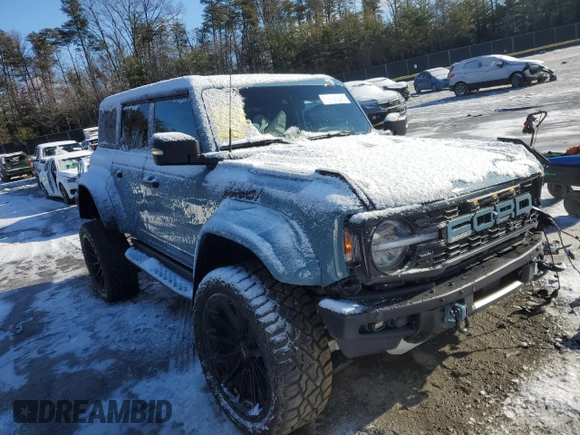 2023 Ford Bronco Raptor with VIN 1FMEE5JR7PLB91020, listed as a Copart auction lot 88630265 with 11,354 mi miles and Salvage Title. Bid and sale history available at carsss.com. Image 4.