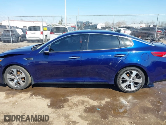 2019 Kia Optima LX with VIN 5XXGT4L35KG303814, listed as a IAAI auction lot 41769183 with 107,509 mi miles. Bid and sale history available at carsss.com. Image 14.