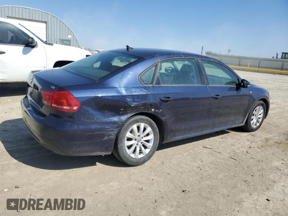 2015 Volkswagen Passat Limited Edition Edition с VIN 1VWAT7A30FC100424, выставлен на аукционе Copart как лот 46846135 с пробегом 166 780 миль миль и Списание • Salvage title. История ставок и продаж доступна на DreamBid. Изображение 3.