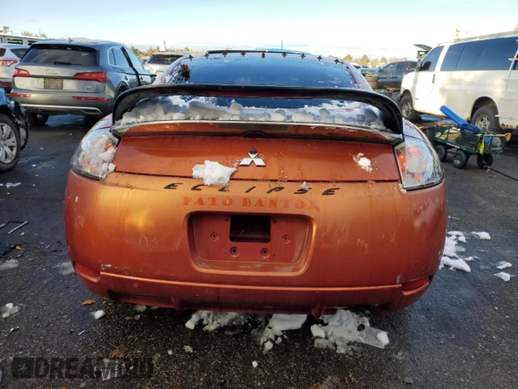 2007 Mitsubishi Eclipse GS with VIN 4A3AK24F57E037595, listed as a Copart auction lot 82993054 with 188,512 mi miles and Salvage Title. Bid and sale history available at carsss.com. Image 6.