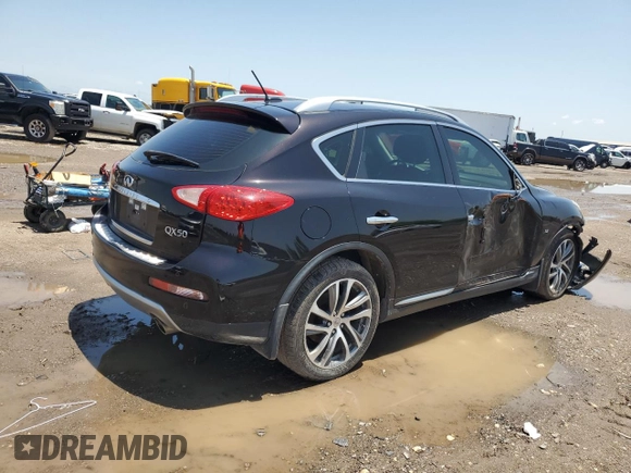 2017 Infiniti QX50 with VIN JN1BJ0RP6HM385657, listed as a Copart auction lot 54581695 with 150,526 mi miles and Salvage title. Bid and sale history available at DreamBid. Image 3.