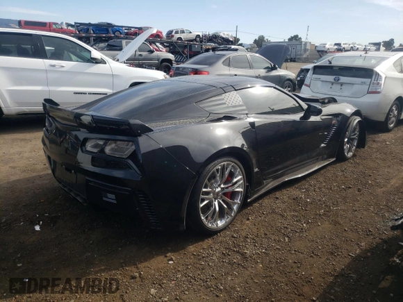 2017 Chevrolet Corvette Z06 3LZ with VIN 1G1YU2D63H5603064, listed as a Copart auction lot 75152693 with 44,348 mi miles. Bid and sale history available at carsss.com. Image 3.