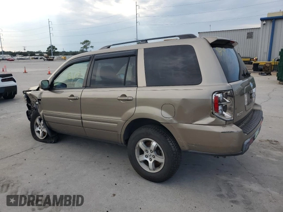 2008 Honda Pilot EX-L with VIN 5FNYF28708B014444, listed as a Copart auction lot 71111834 with 207,574 mi miles and Salvage Title. Bid and sale history available at DreamBid. Image 2.