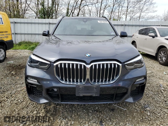 2019 BMW X5 xDrive40i with VIN 5UXCR6C51KLL64358, listed as a Copart auction lot 53716225 with 80,696 mi miles and Salvage title. Bid and sale history available at DreamBid. Image 5.
