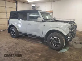 2022 Ford Bronco with VIN 1FMEE5DP1NLB37039, listed as a Copart auction lot 46479505 with 17,494 mi miles and Salvage Title. Bid and sale history available at DreamBid. Image 4.