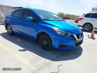 2021 Nissan Versa SV with VIN 3N1CN8EV7ML870390, listed as a IAAI auction lot 41833921 with 36,120 mi miles. Bid and sale history available at carsss.com. Image 1.