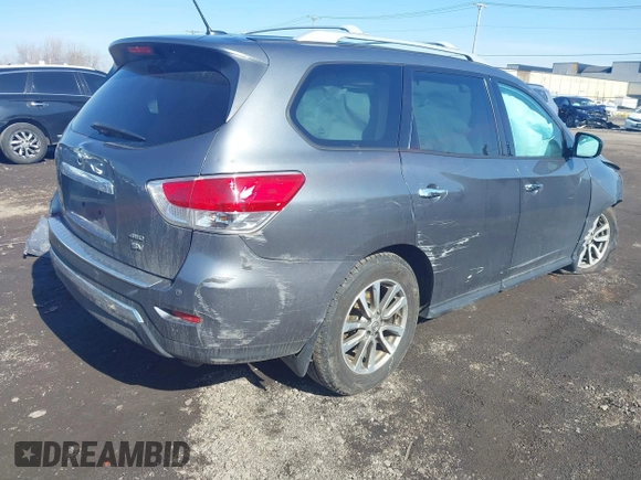 2016 Nissan Pathfinder Platinum with VIN 5N1AR2MM4GC609731, listed as a IAAI auction lot 41763204 with 207,088 mi miles and . Bid and sale history available at DreamBid. Image 4.