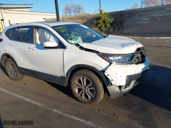 2022 Honda CR-V EX with VIN 5J6RW1H59NA022649, listed as a IAAI auction lot 41561168 with 13,137 mi miles. Bid and sale history available at carsss.com. Image 1.