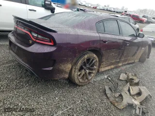 2020 Dodge Charger Scat Pack with VIN 2C3CDXGJ5LH197227, listed as a Copart auction lot 44034295 with 42,816 mi miles and Salvage Title. Bid and sale history available at carsss.com. Image 3.