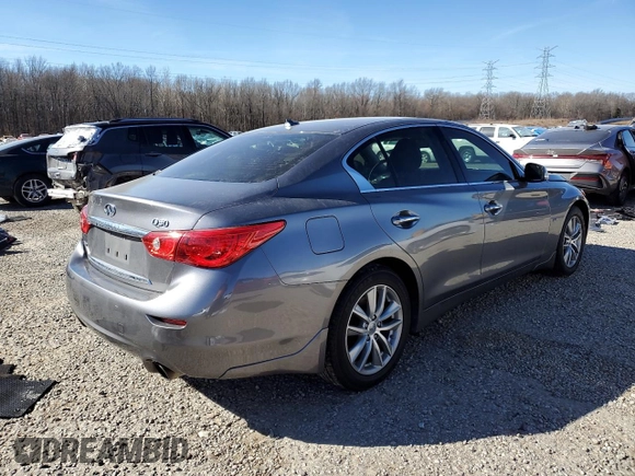 2017 Infiniti Q50 2.0t with VIN JN1CV7AR4HM680478, listed as a Copart auction lot 47419515 with 135,219 mi miles and Salvage Title. Bid and sale history available at carsss.com. Image 3.