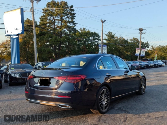 2022 Mercedes-Benz C 300 with VIN W1KAF4HB8NR047902, listed as a Copart auction lot 44845005 with 57,538 mi miles and Clean Title. Bid and sale history available at DreamBid. Image 4.