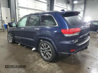 2017 Jeep Grand Cherokee Overland with VIN 1C4RJFCT0HC842974, listed as a Copart auction lot 45971555 with 0 mi miles and Non Repairable. Bid and sale history available at carsss.com. Image 2.