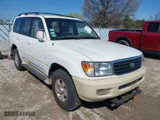 2000 Toyota Land Cruiser with VIN JT3HT05J5Y0126396, listed as a IAAI auction lot 41986185 with 201,156 mi miles. Bid and sale history available at carsss.com. Image 1.