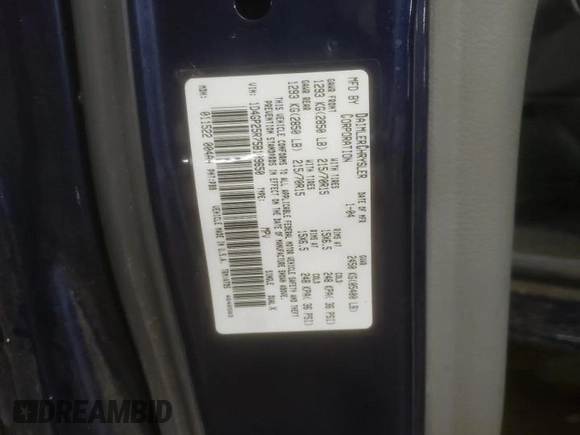 2005 Dodge Caravan SE with VIN 1D4GP25R75B109650, listed as a Copart auction lot 81276964 with 122,352 mi miles and Salvage Title. Bid and sale history available at carsss.com. Image 13.