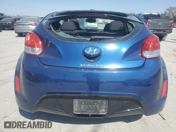 2017 Hyundai Veloster Value Edition with VIN KMHTC6AD3HU324388, listed as a Copart auction lot 48228705 with 82,668 mi miles and Salvage Title. Bid and sale history available at carsss.com. Image 6.
