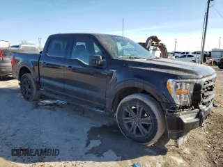 2022 Ford F-150 XL with VIN 1FTFW1E50NKF04983, listed as a Copart auction lot 44717125 with 48,642 mi miles and Salvage Title. Bid and sale history available at carsss.com. Image 4.