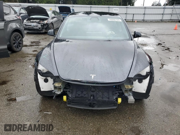 2024 Tesla Model 3 with VIN 5YJ3E1EA4RF730871, listed as a Copart auction lot 49066165 with 9,030 mi miles and Salvage Title. Bid and sale history available at carsss.com. Image 5.